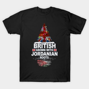 British Grown With Jordanian Roots - Gift for Jordanian With Roots From Jordan T-Shirt